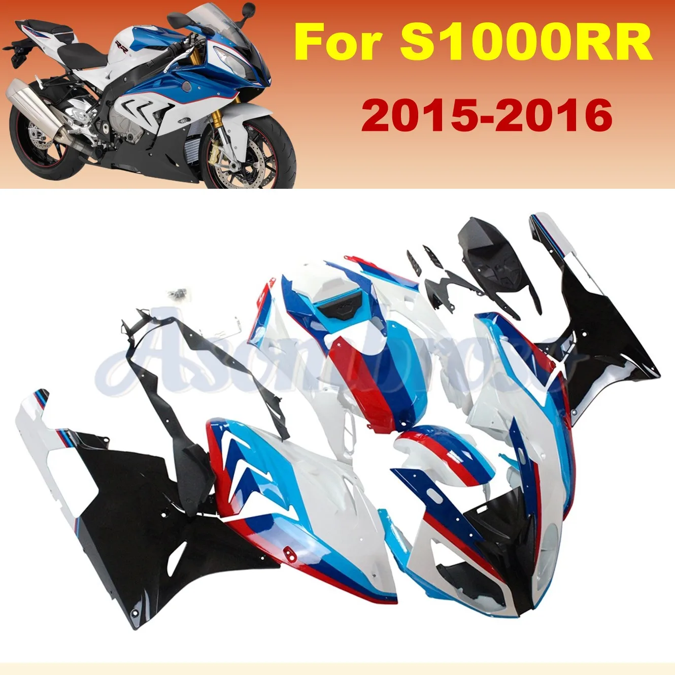 

High grade Fairings kit for s1000rr 2015 2016 S 1000 RR 15 16 motorcycle parts fairing kits blue white red
