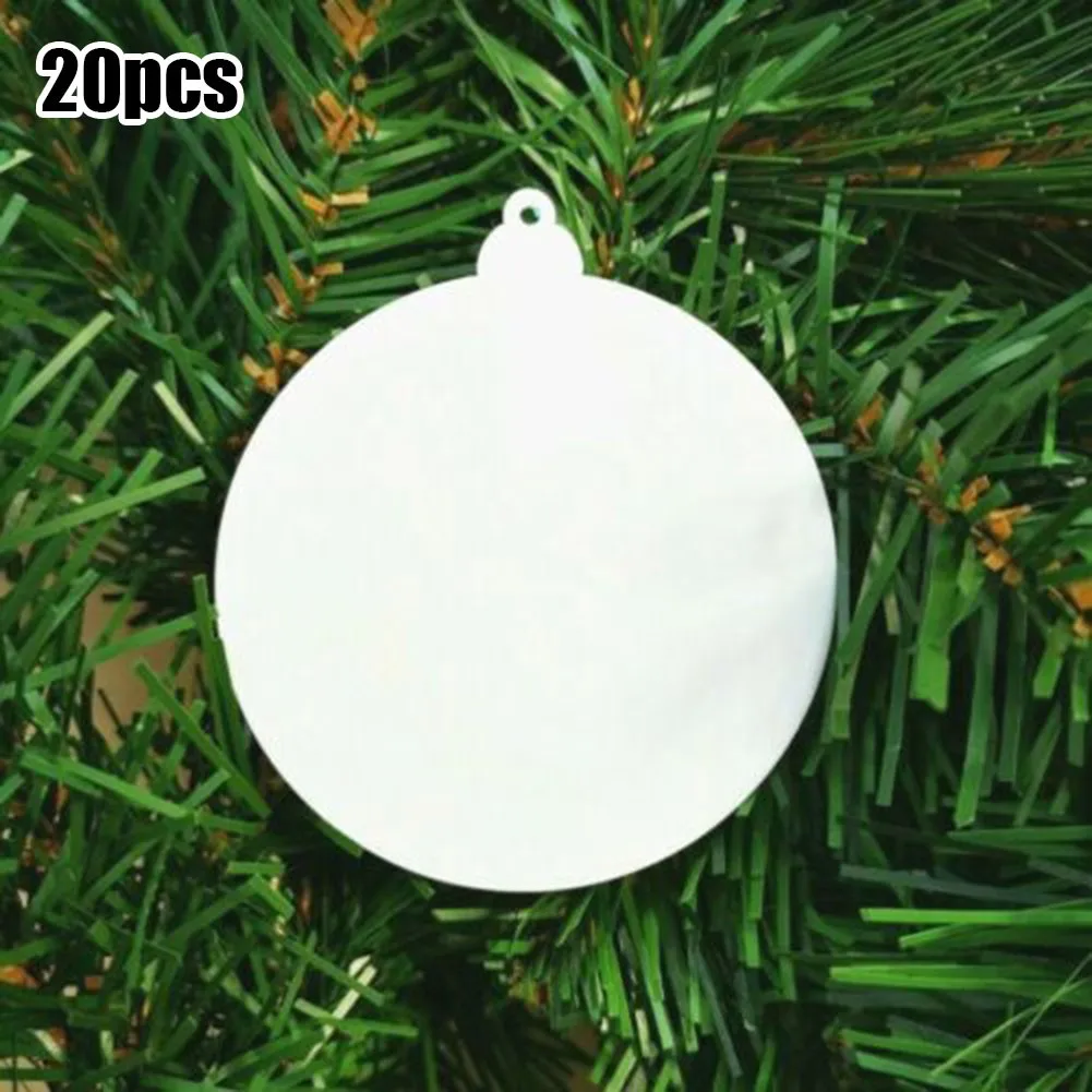 Acrylic Blank Christmas Baubles Mirror Christmas Tree DIY PendantBlank Christmas Baubles Plate To Help You Make A Delicate Look