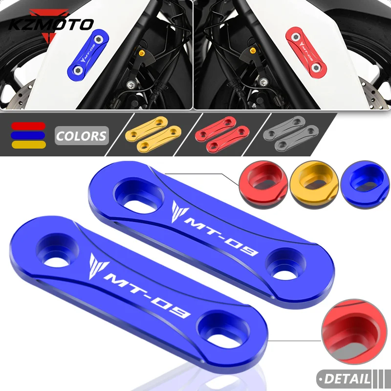 2024 mt-07 mt-09 Motorcycle Front Axle Coper Plate Decorative Cover For MT-07 MT-09 FJ-09 FZ09 FZ-07 2014-2023 Fender Trim Cover