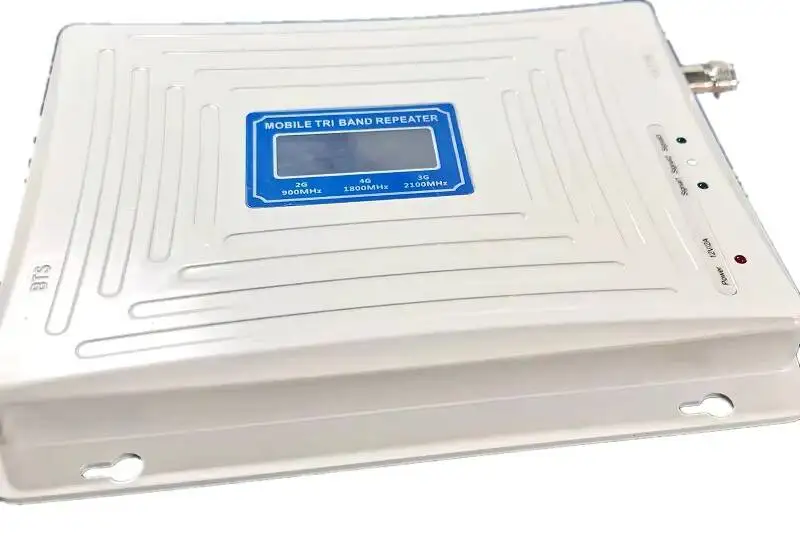 3-Band Mobile Signal Booster for 2G 3G 4G & 5G LTE Cell Phone Amplifier with Cellular 4G Signal Repeater Supports GSM Network
