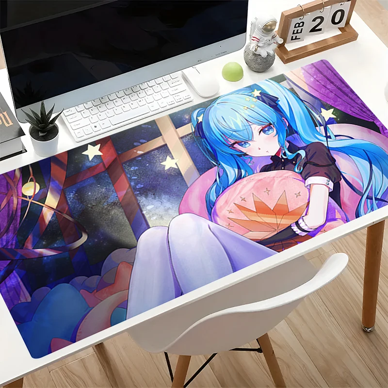 Extended Mousepads H-hololive Hoshimachi Suisei Game Keyboard Protect Mat kawaii desk mat HD Printing Computer Gaming MousePads