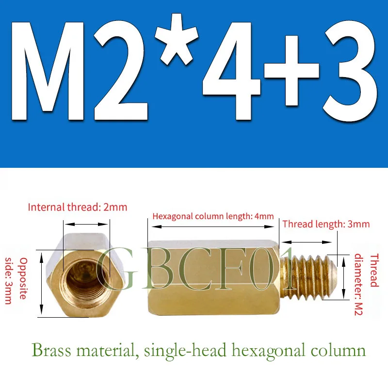 M2 M2.5 M3 Hex Brass Standoff Pillar, Computer Case Motherboard Spacer Screw, Threaded Male-Female Mounting Column Kit