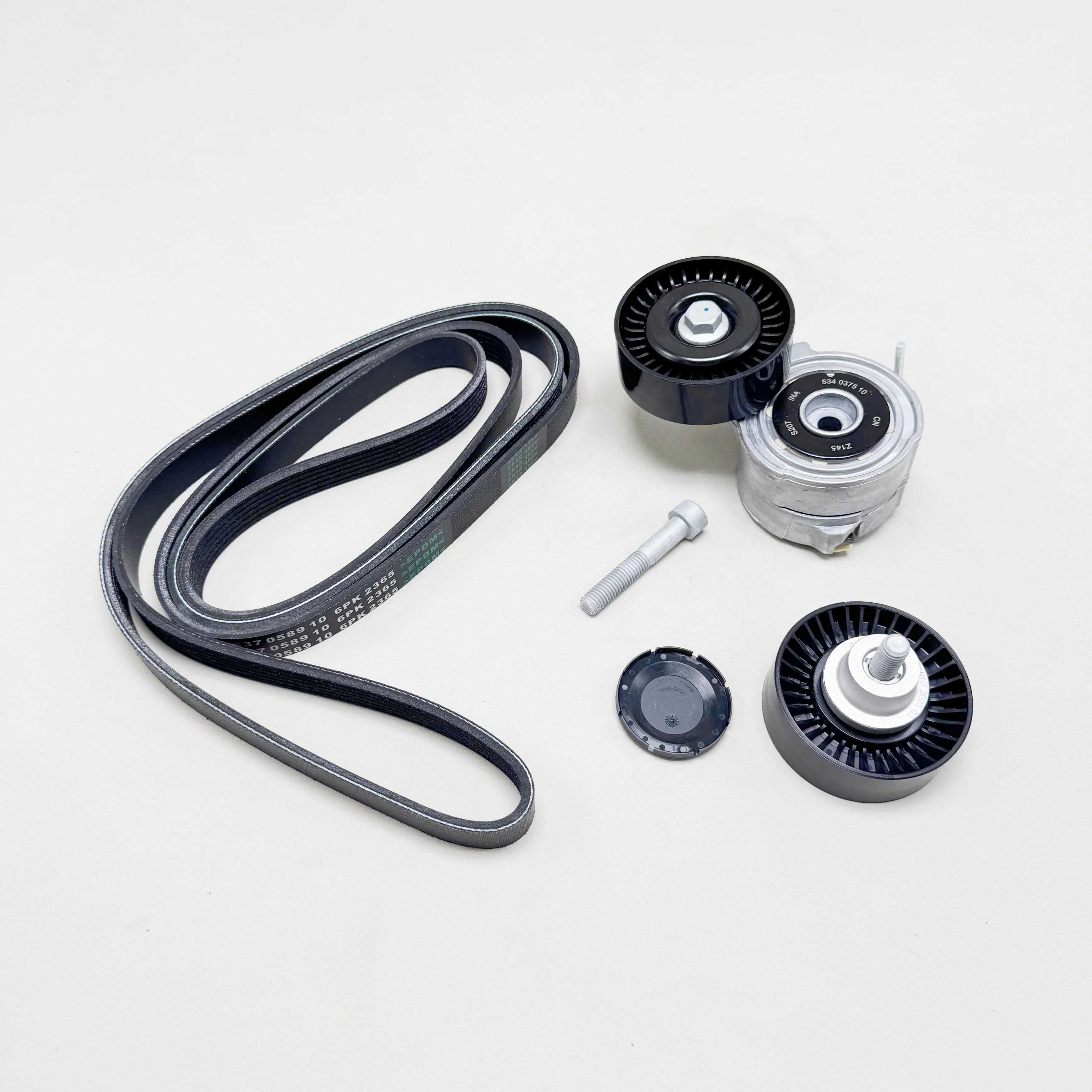 3PCS Alternator Drive Belt Tensioner Kit 5291088400 06E903133R 534037510 6PK2385 For Audi A8 A8L D4 4H 2.5 3.0 TFSI V6