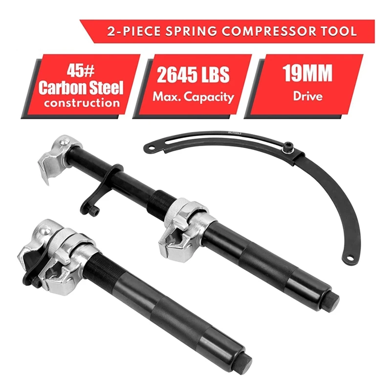 Coil Spring Compressor Tool Extendable Bracket Heavy Duty Strut Spring Compressor Tool Capacity For Car Truck