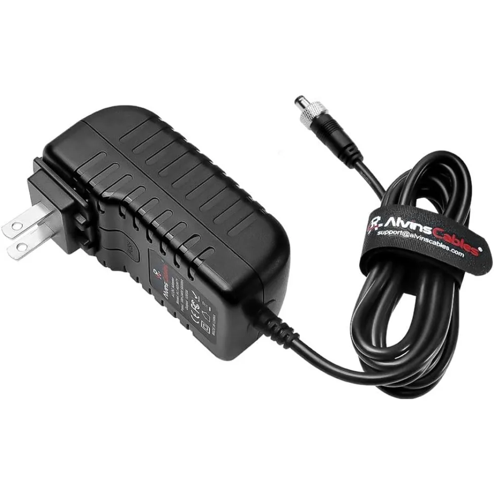 

Alvin's Cables с блокировкой адаптера питания постоянного тока от 100 В до 240 В до 12 В, 3 А, универсальное зарядное устройство с настенной вилкой 5,5x2,5 мм постоянного тока для 2 м/6,6 футов