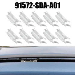 10Pcs Car Roof Moulding Clips For Honda For Accord Civic For Acura Top Running Water Weather Strip Drip Rail Fastener Clips