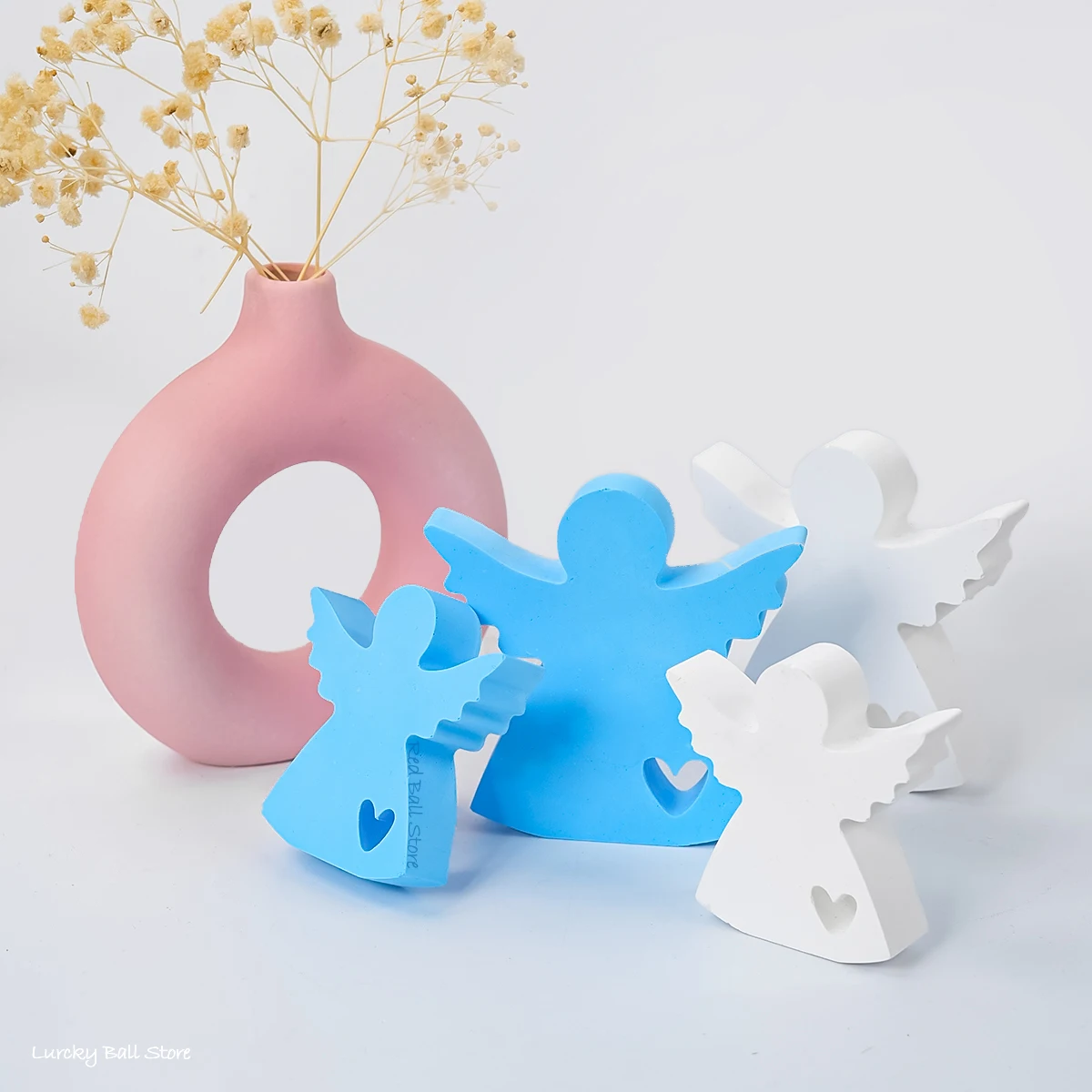 Niedliche Engel Silikon form DIY Duft kerze Herstellung liefert Werkzeuge handgemachte Seife Harz Gips Beton Handwerk Form Wohnkultur