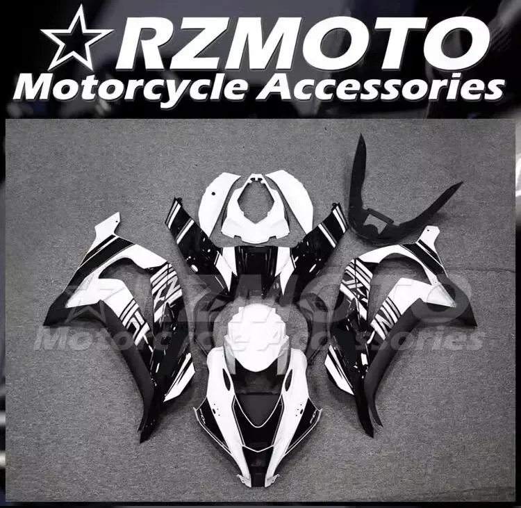 

4Gifts New ABS Full Fairings Kit Fit For KAWASAKI ZX-10R ZX10R 2016 2017 2018 2019 16 17 18 19 Bodywork Set Custom Black White