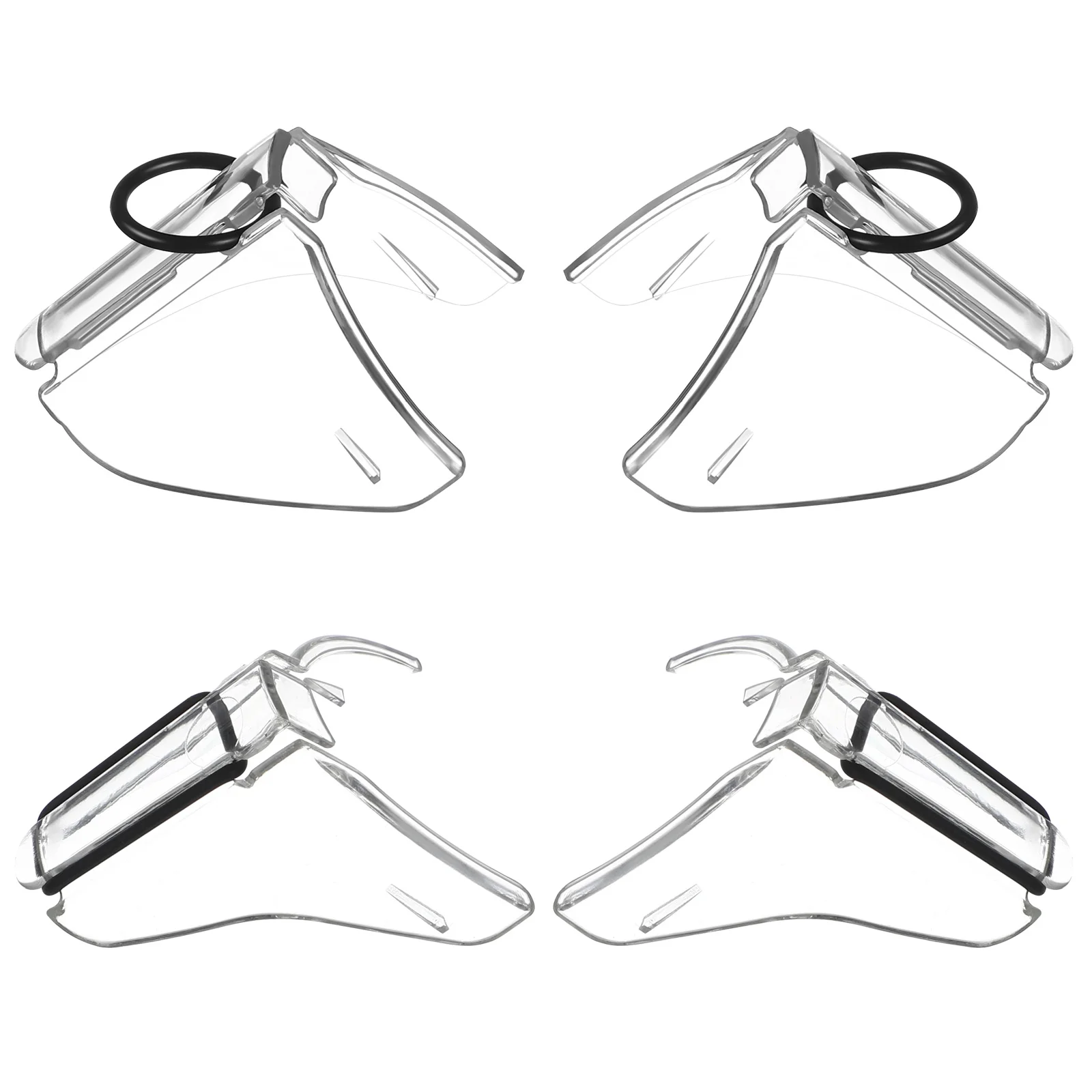 

5pcs Set of 5 Sunglasses Side Eye Shields for Biking Guards Eyeglasses Protectors PC Safety