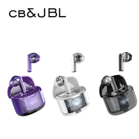 Original For CB&JBL J225 TWS Wireless Bluetooth Earphones Transparent case design Stereo Earbuds Bass Sound Headset with Mic