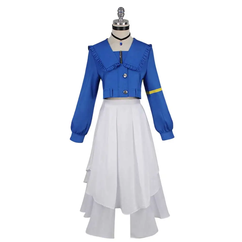 Anime BanG Cos Anon Chihaya Cosplay Costume Outfits Fantasy Jacket Dress Accessories For Girls Roleplay Halloween Carnival Suit