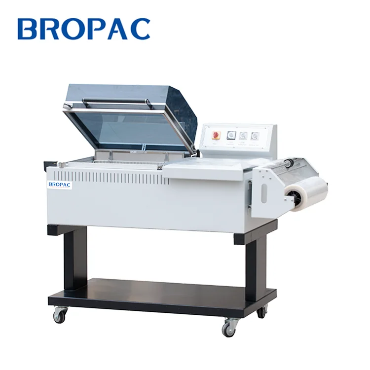 FM5540 Semi Automatic 2 in 1 Egg Tray Box Book L Sealer Shrink Tunnel Wrapping Packaging  Machine