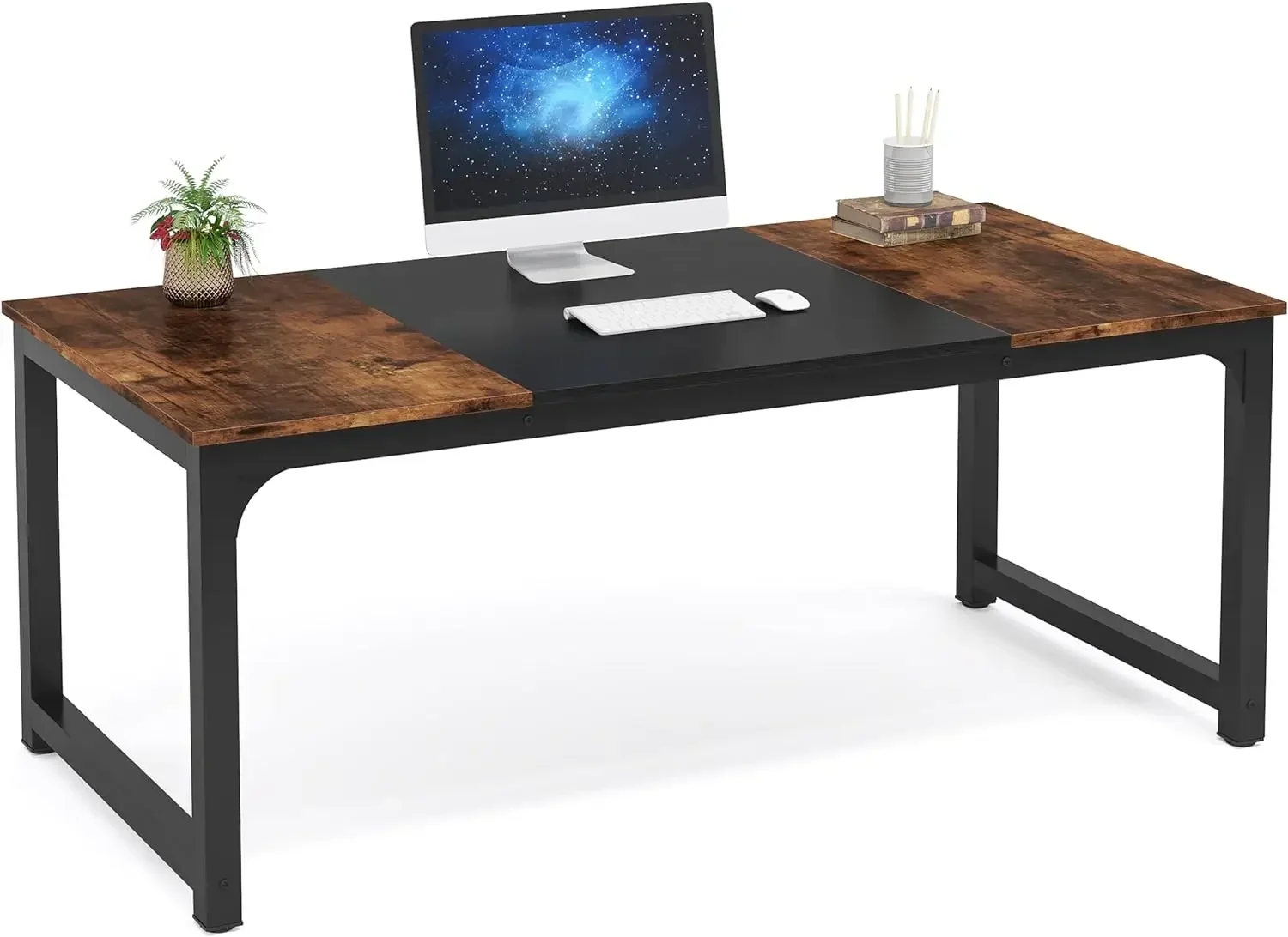 Tribesigns Modern Computer Desk, 63 x 31.5 inch Large Office Desk Computer Table Study Writing Desk Workstation for Home Office,