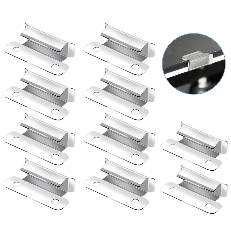 10 Pcs Ender 3 Hot Bed Glass Clips Clamp 7MM for Creality Ender3 Pro, Ender 3 V2, Ender-3S, Ender 5 Pro, CR10 3D Printer Parts