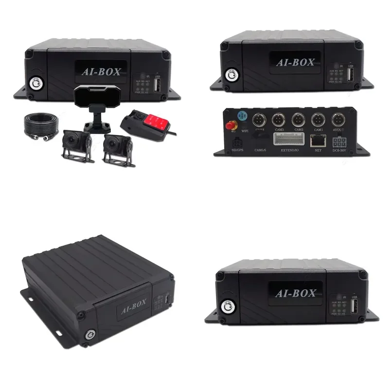 Factory 4g Smart Car Vehicle Dvr Dashcam With Gps Tracker Ai DMS ADAS BSD Alarm System Cctv Kit Rear And Front 4ch Module