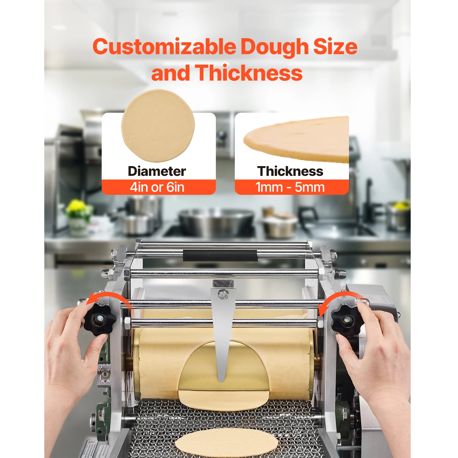 Mesin Pembuat Tortilla Listrik SucceBuy Otomatis dengan Lapisan Anti Lengket Mesin Chapatti Listrik