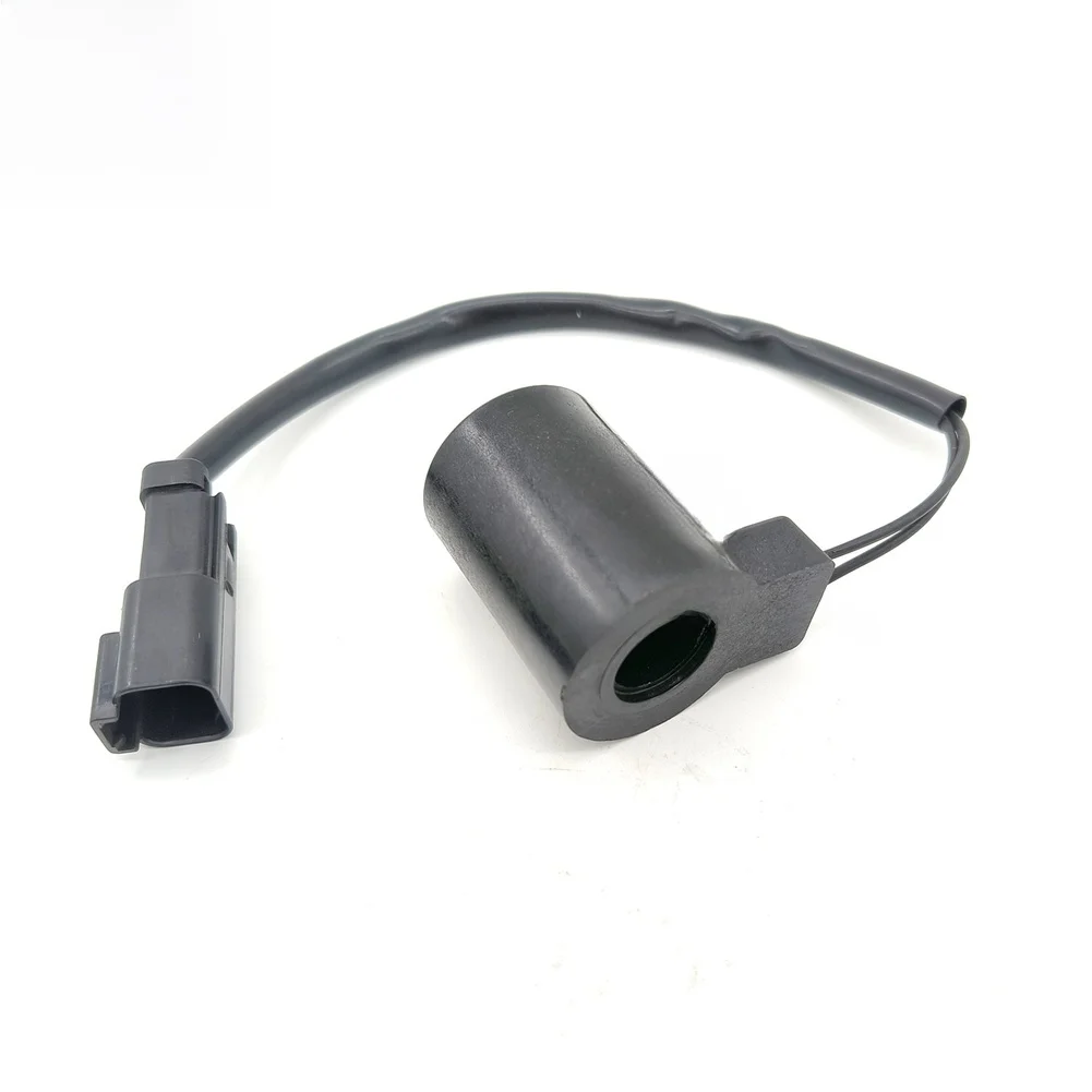 Excavator Coil ZAX60 Solenoid Valve For Excavator Repair Temperature Resistant 45mm Overall Length Metal Construction