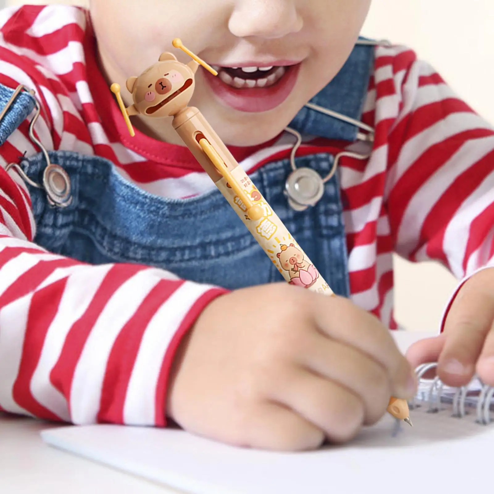 أقلام حبر كابيبارا قابلة للسحب حبر أسود جل أقلام التجفيف السريع مكتب الملحقات مضحك اللوازم المدرسية القرطاسية للفتيات الفتيان