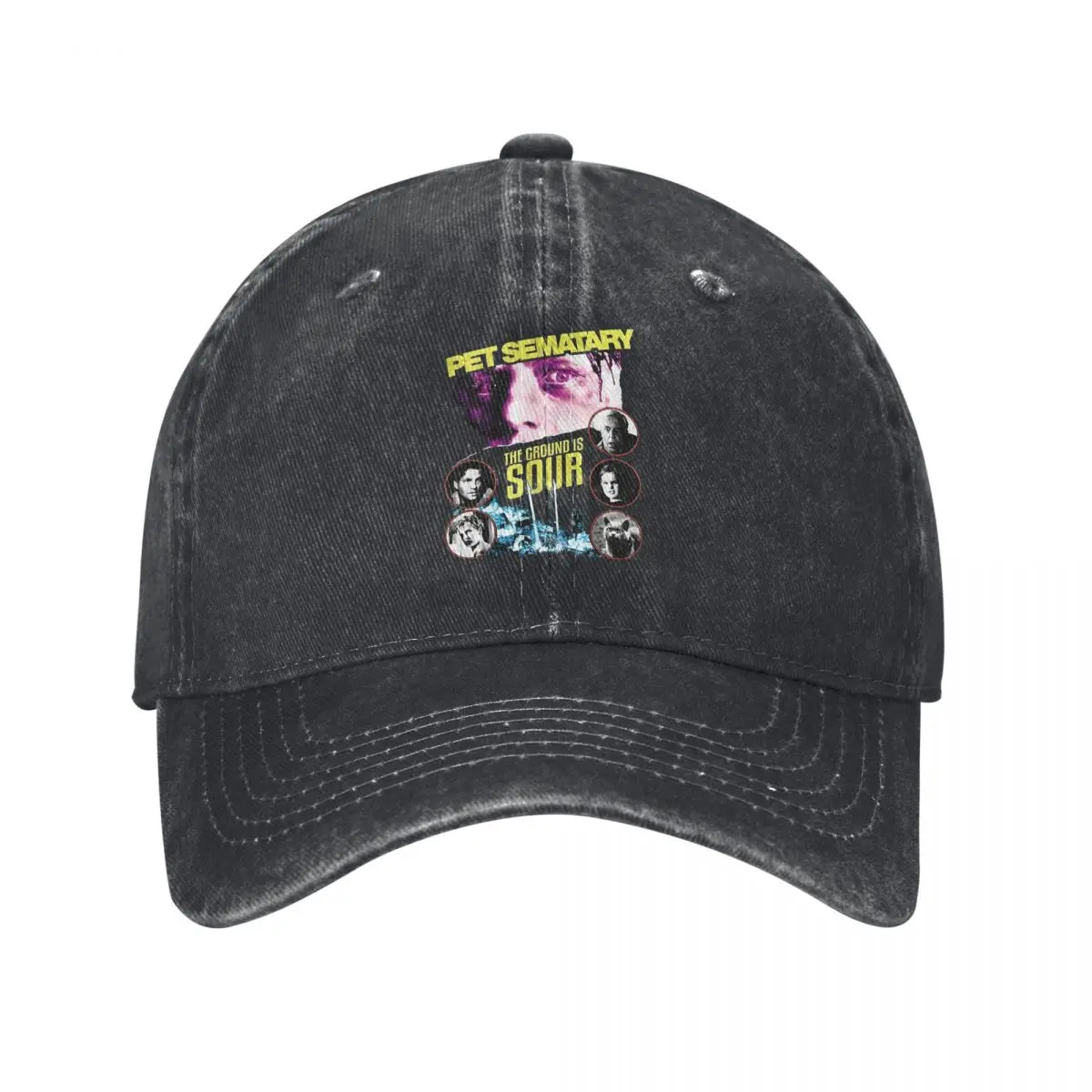 Pet Sematary The Ground Is Sour denim Hat Durable for All Seasons Men's Caps Men's Baseball Cap