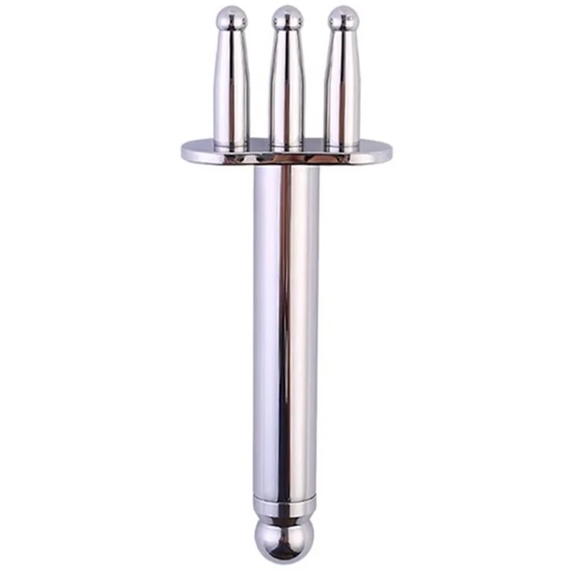 Beauty Magnetic Fork Point Meridian Massage Stick Three Round Head Magnets For Muscle Relaxation Lymphatic Drainage