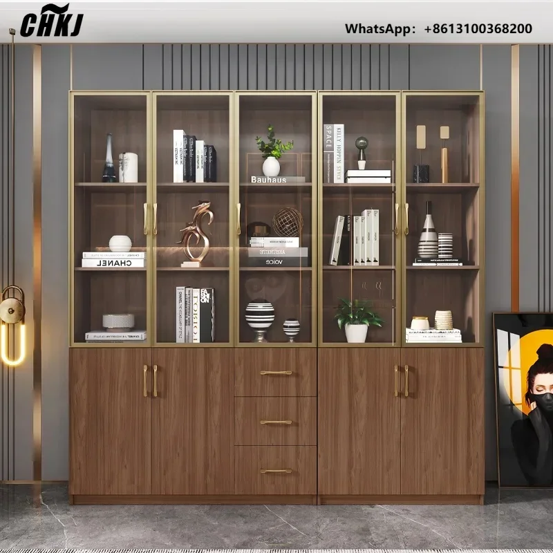 Walnut Bookcase Clear Multi Organizer Modular Nordic Cabinet Modern Cube Wooden Storage Shelf For Living Room Storage