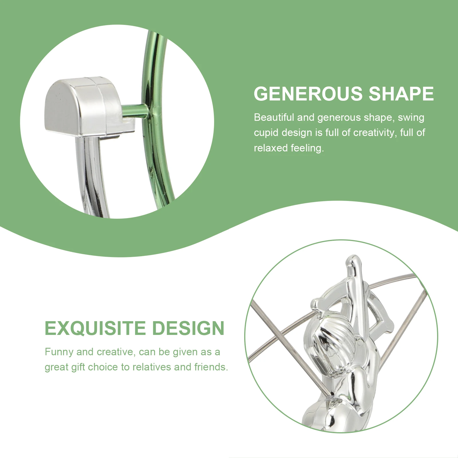 Perpetual Motion Desktop Ornament Creative Swinging Cupid Design Home Office Decoration Desk Toys Perpetual Motion Toy