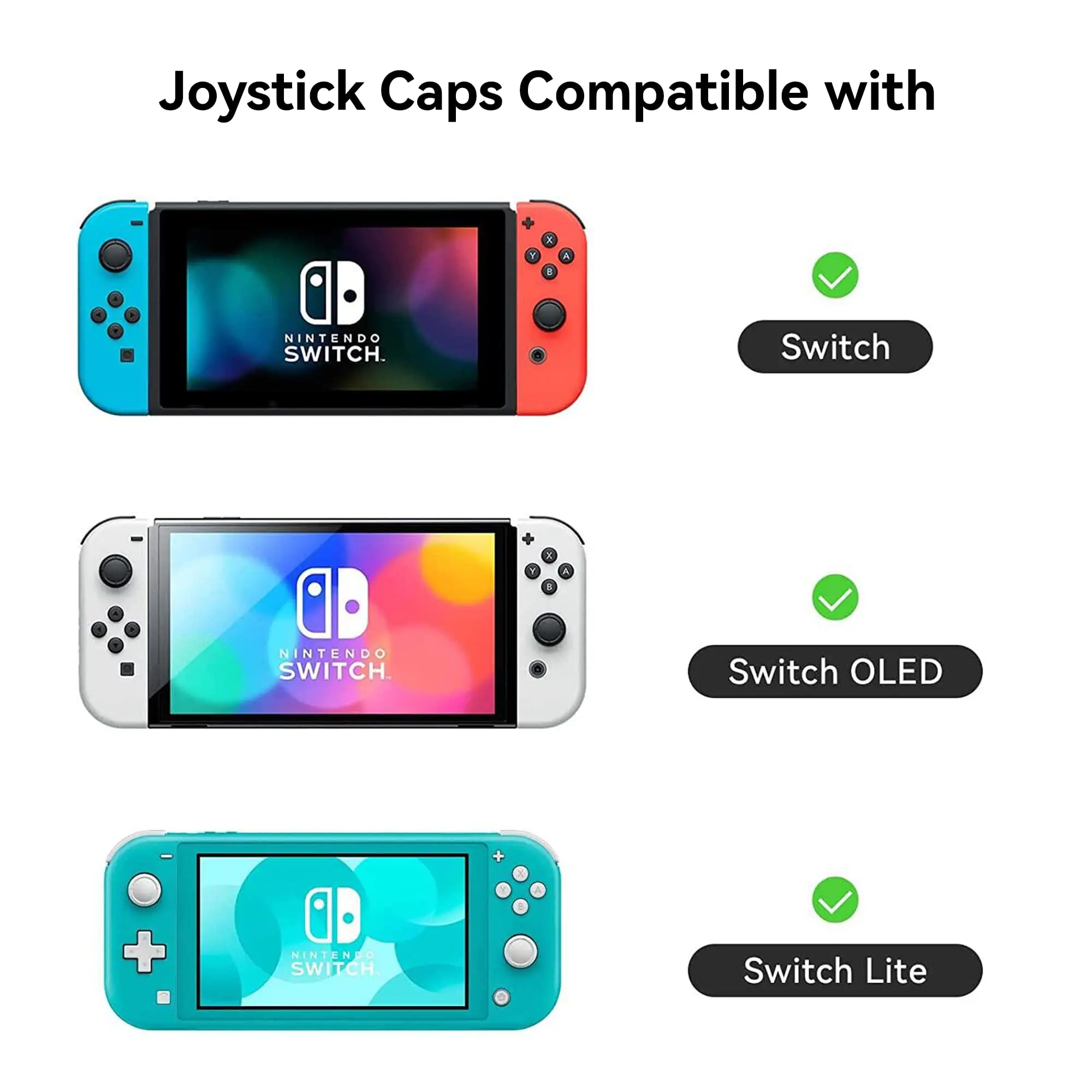 GeekShare Nakładki na kciuki z motywem uroczych zwierząt kompatybilne z Nintendo Switch/OLED/Switch Lite, Daifuku