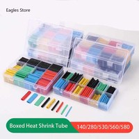 Boxed Heat-shrink Tubing Thermoresistant Tube Heat Shrink Wrapping Kit  Insulation Sleeving Cable Electrical Connection Wire