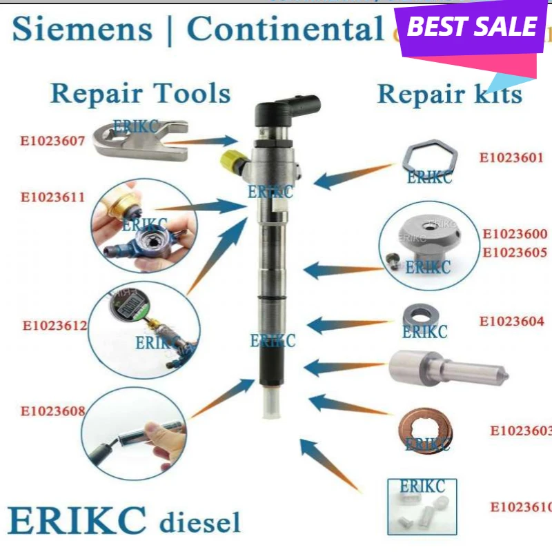 

M0019P140 Common Rail Piezo Injector Nozzle Shim B60 B61 Valve Repair Kit for Siemens Piezo Injector Tools Spare Part M0019P140