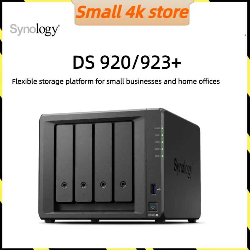 Synology DS920+ DS 923+  4 Bay NAS 4G Diskless Network Cloud Storage Forever Media Server 8TB 2.0 GHz