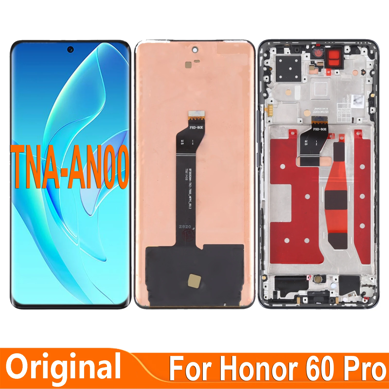 For Huawei Honor 60 Pro TNA-AN00 LCD Display Touch Screen Digitizer Assembly