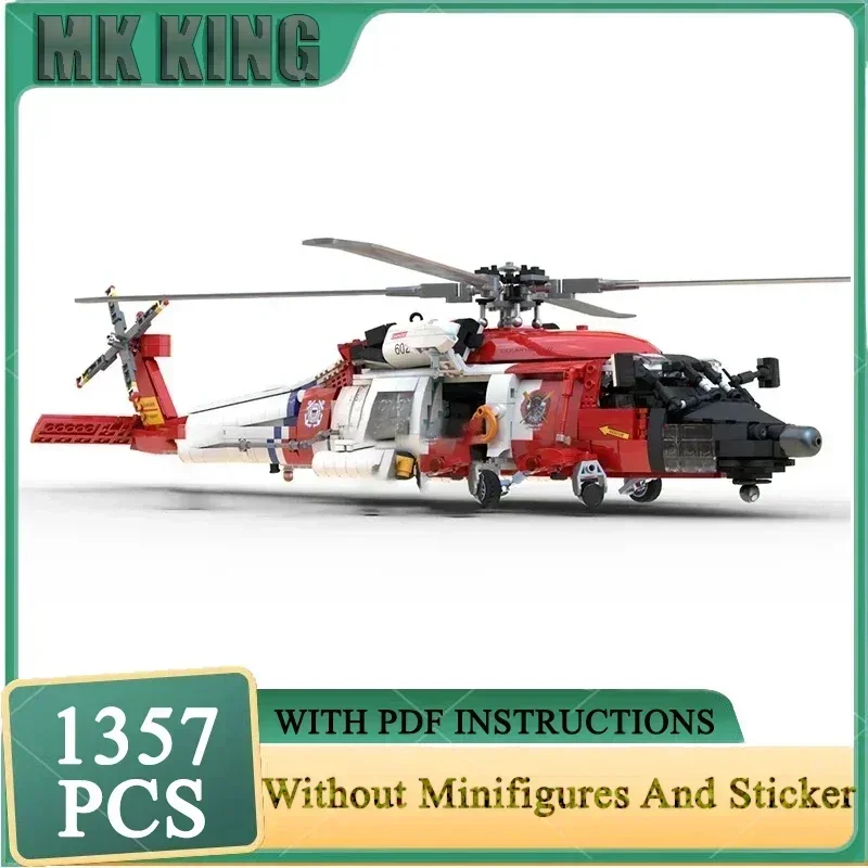 

Военный истребитель серии Moc, строительные блоки MH-60J JayHawk, модель, технология, кирпичи, сделай сам, сборка, самолет, игрушки, подарки