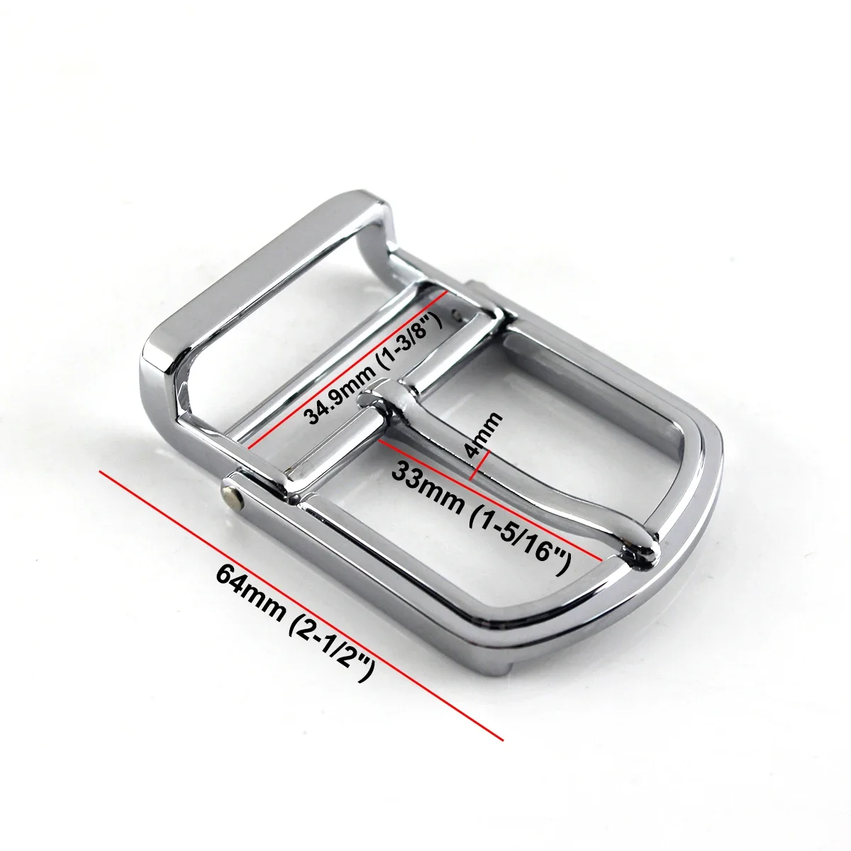 1piece 35mm Men\'s Belt Buckle Metal Chrome Pin Buckle Rotatable Waistband Buckle Leather Craft Belt Parts Accessories