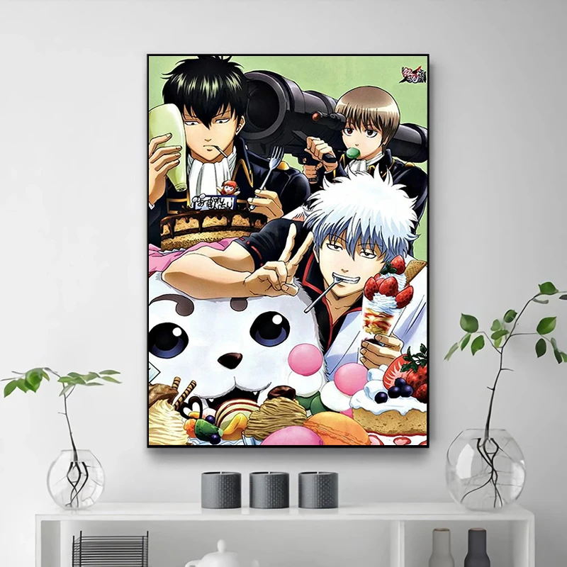 

Gintama Decorative Prints Wall Painting Home Decore With Free Shipping Large Paintings Modern Living Room Decoration Canvas Art