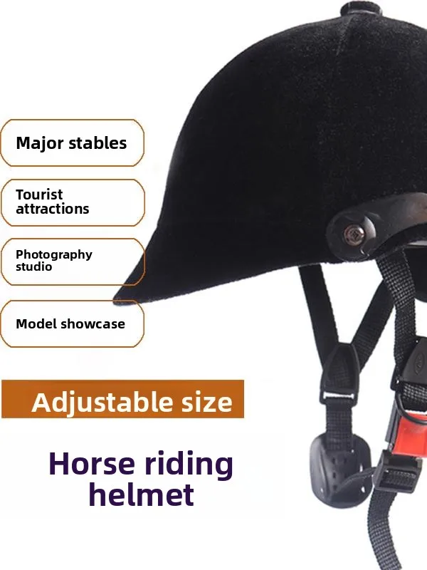 adjustable-riding-helmet-equestrian-safety-hat-men's-women's-riding-cap-horseball-equipment-horseback-riding-gear