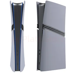 Grey Pro Digital Edition Cover Plates with Logo Skin and 30th Anniversary Sticker for New PS5 Pro Console Shell Panel Faceplate