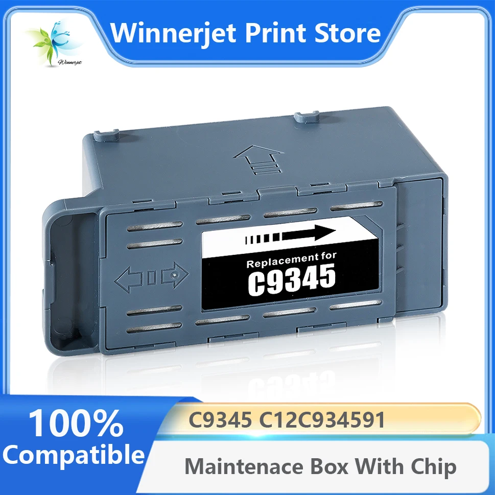 C9345 C12C934591 Maintenance Box With Chip For Epson ET-16650 ET-16600 ET-8550  ET-5800  WF-7840 WF-7820 ET-8500 L15150 L15160