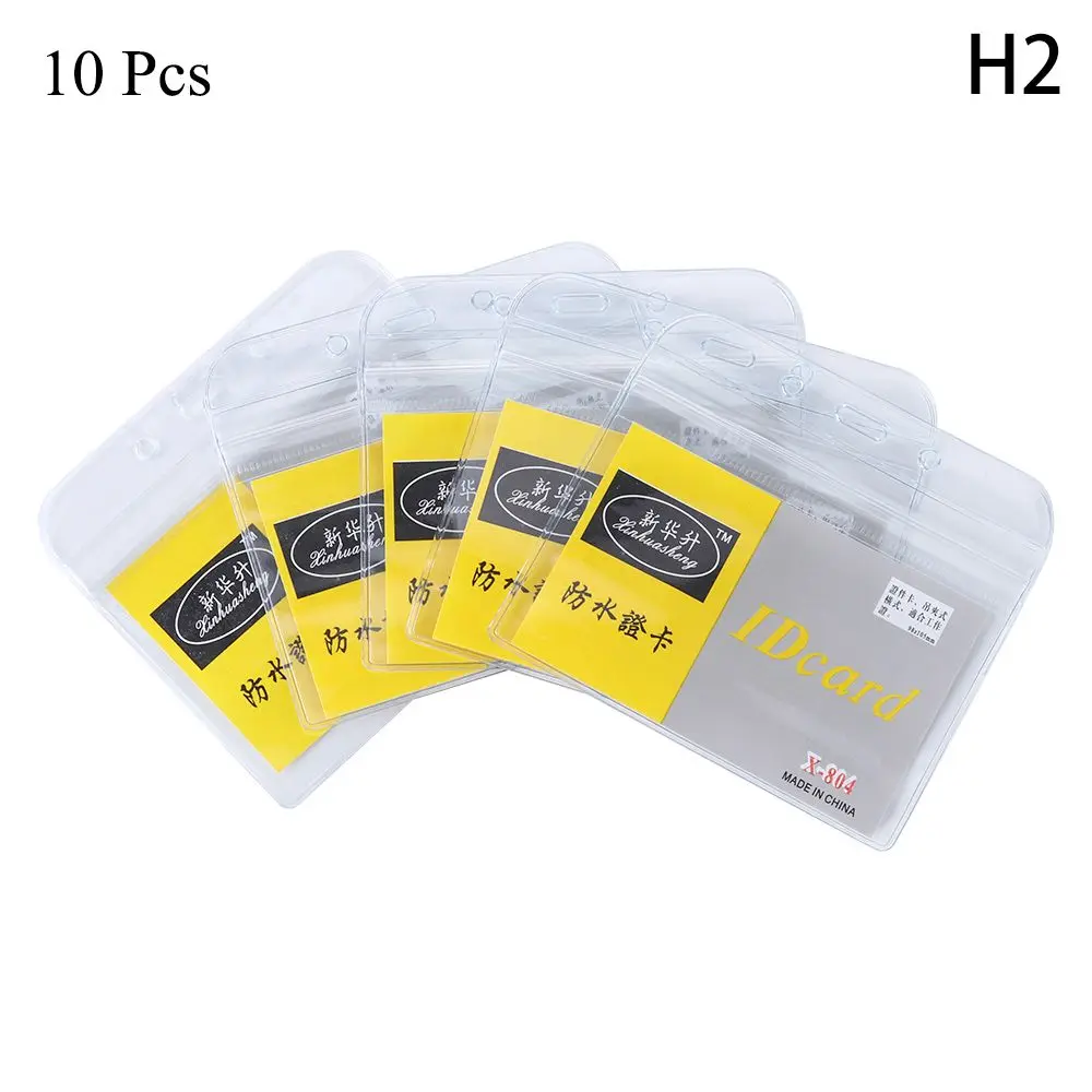 

10 pcs/lot New Exhibition Office School Card Badg Holders Plastic ID Card PVC Badge Holder