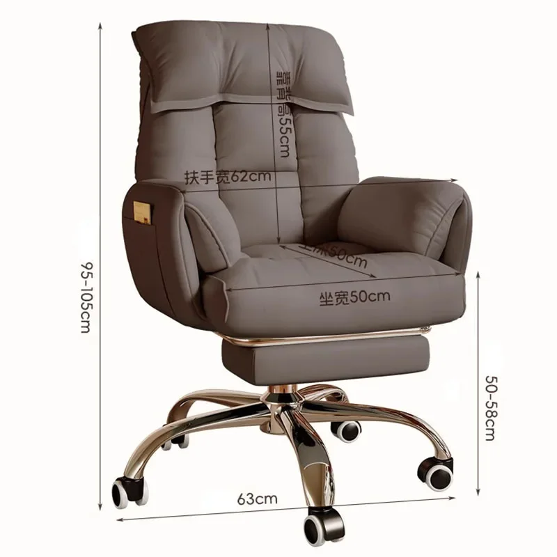 Sillas de oficina cómodas para videojuegos, sillas de oficina con ruedas para sala de estar, silla reclinable ergonómica, muebles para jugadores