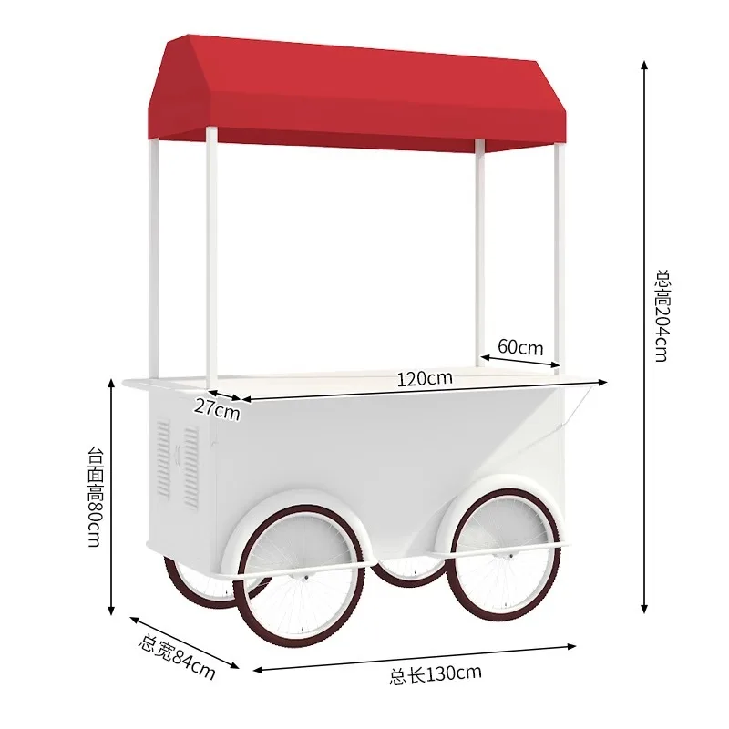 Customizable Night Market Stall Float Night Market Dessert Snack Cart Market Popcorn Food Cart Food Promotion Stall