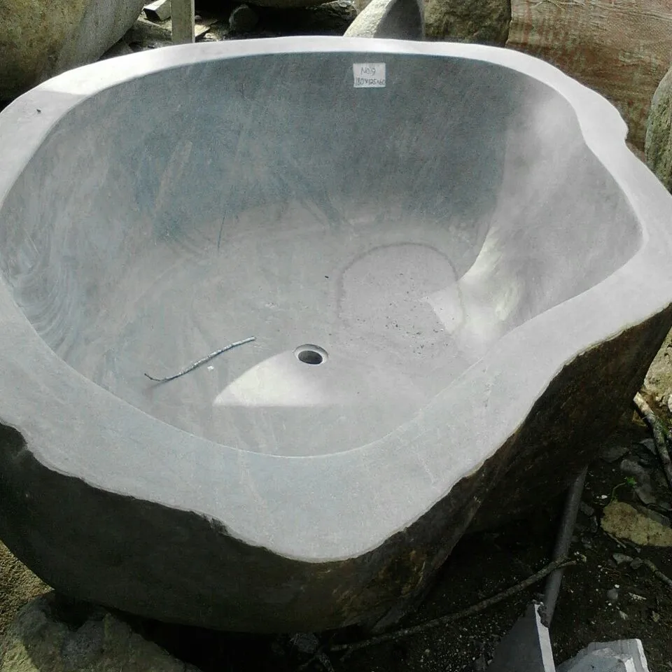 Luxury Stone Baths,Natural River Stone Bathtub Modern Hand Carved Outdoor Villa Unique Design Export Quality Oval Air Massage Cu