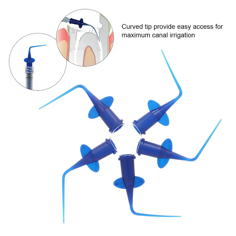 Puntas de enjuague desechables de 10 piezas para irrigación, jeringa para blanqueamiento Dental, punta de enjuague de resina compuesta Flexible,