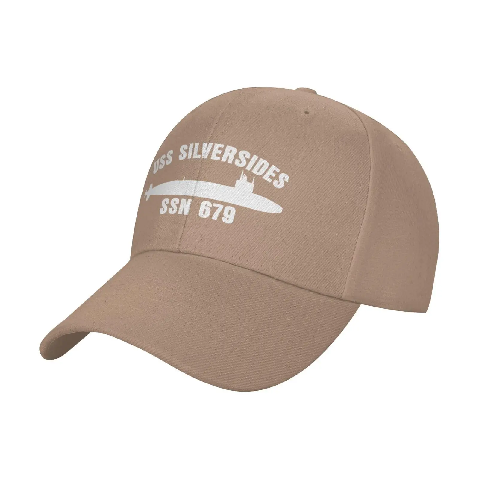 USS Silversides Ssn-679- Adjustable Outdoor Baseball Cap Sandwich Cap Truck Driver Cap Peaked Cap Casquette Hat Natural