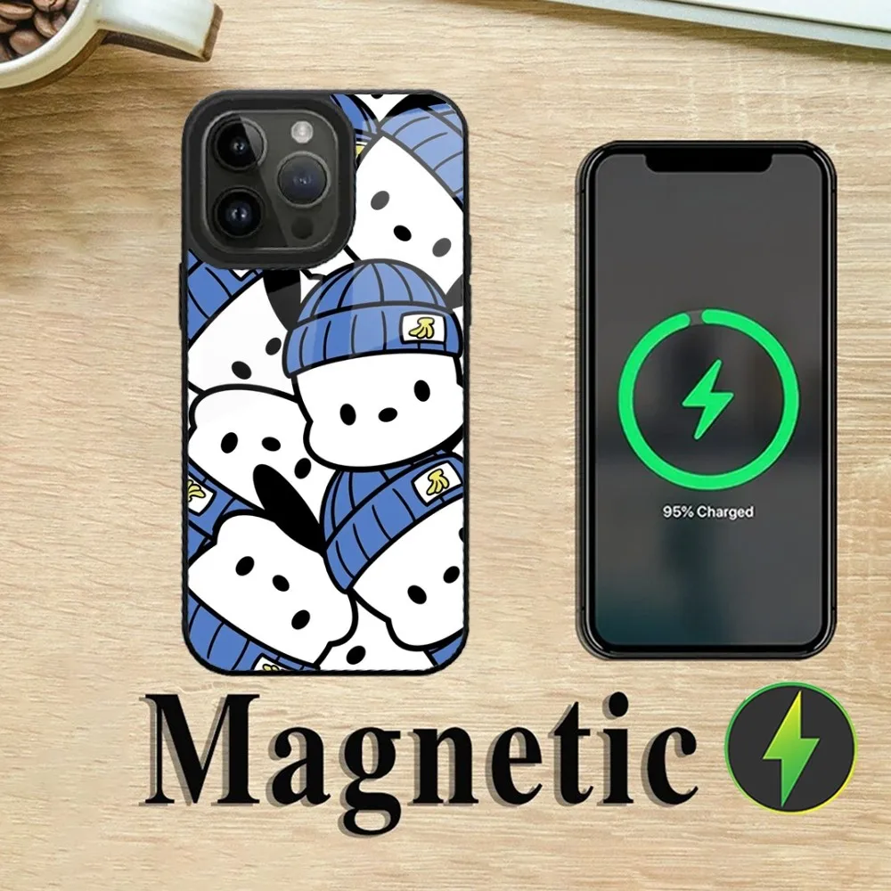 Cartoon Cute Dog P-PochaccoES-S Phone Case For iPhone 16,15,14,13,12,11,Plus,Pro,Max Mini Magsafe Magnetic Wireless Charging