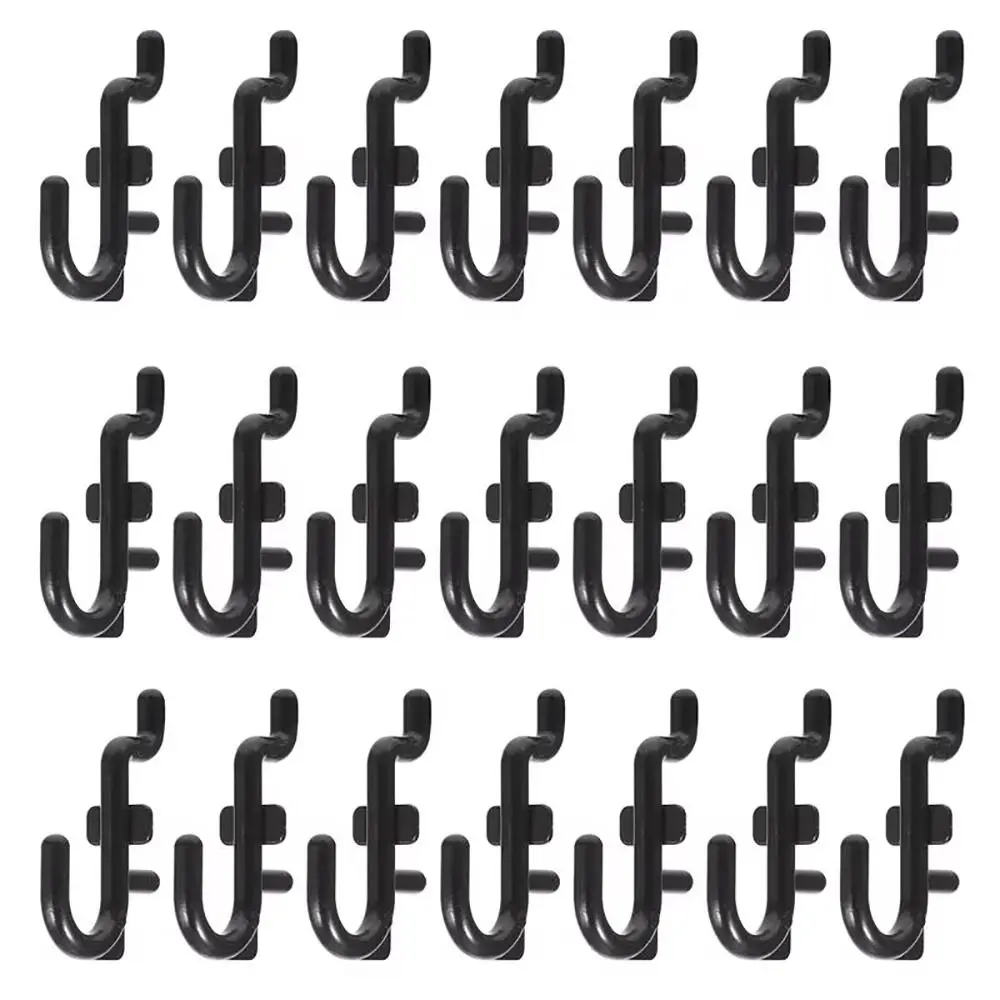 50Pcs New Garage Storage Rack Pegboard Hooks Shop Shelf Hanger J-Type Peg Board Hook Hole Board Commodity Display Wall Hanger