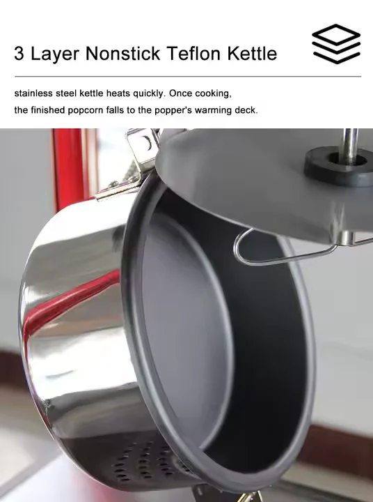 Commercial Popcorn Machine Electric Popcorn Vending Machine Automatic Theater Style Popcorn Making Machine