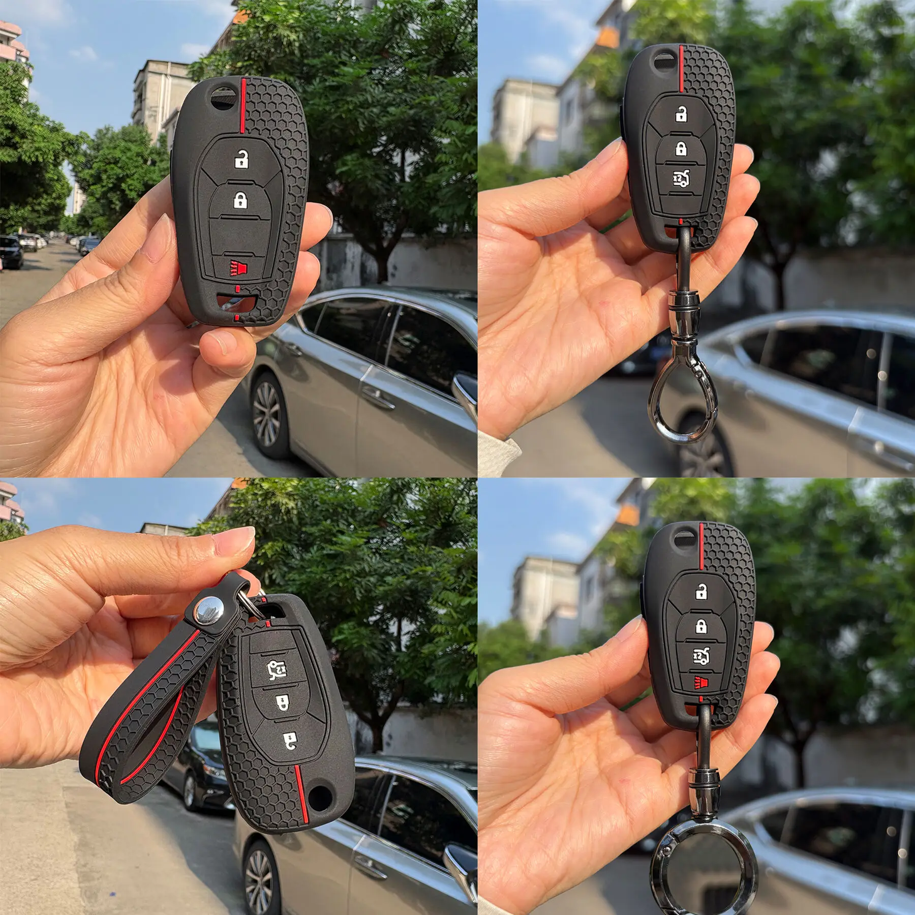 Suporte de capa de chave para Chevrolet Onyx Joy 2020 SPIN GM Entered Cobalt Cross Keychain Fob Acessórios