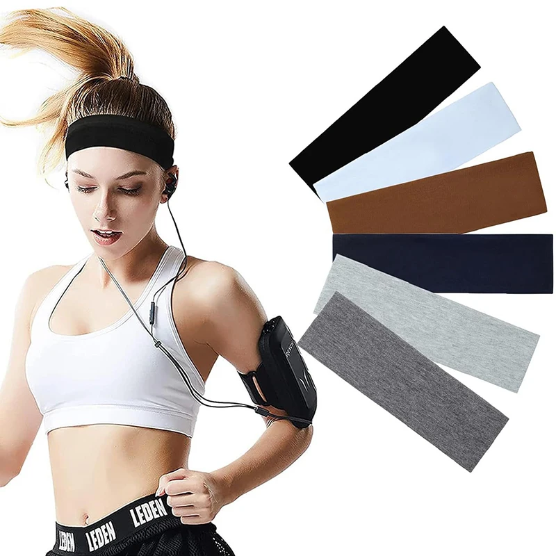

8Pcs Ultra-Thin Sports Sweatband Breathable Absorbent Headband Sweat Hair Head Band Soft Smooth Outdoor Sport Yoga Headband
