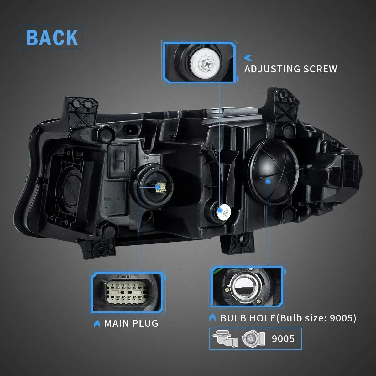 

TYPY New LED Head Lamp Upgrade Modified For Dodge Charger LED Headlight 2015-2020 Dynamic Signal Head Lamp Auto Accessories