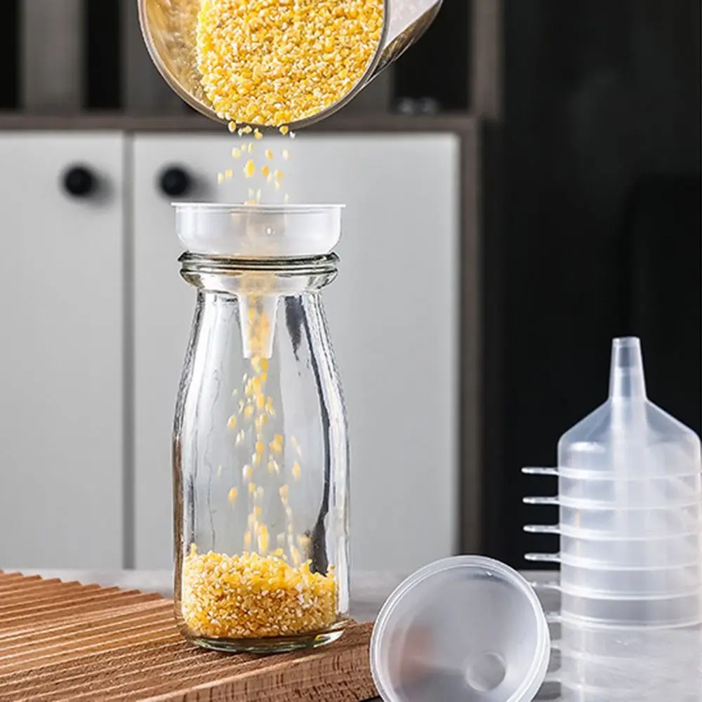 Clear Plastic Funnel With Narrow Spout For Filling Oil Bottles Dispenser Large Caliber Can Be Hung Funnel Kitchen Tools